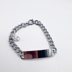 Vintage Chrome Plated Engravable Bracelet